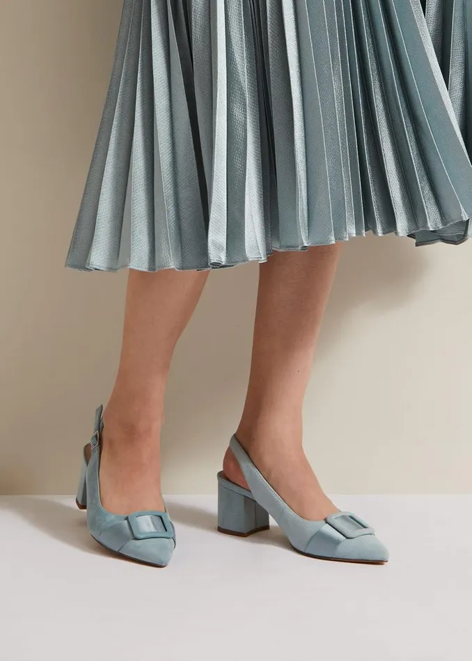 Phase Eight Occasion Shoes Suede Buckle Block Heel Shoe Light Green 8211 Women Phase Eight Occasion Shoes Suede Buckle Block Heel Shoe Light Green 8211 Women