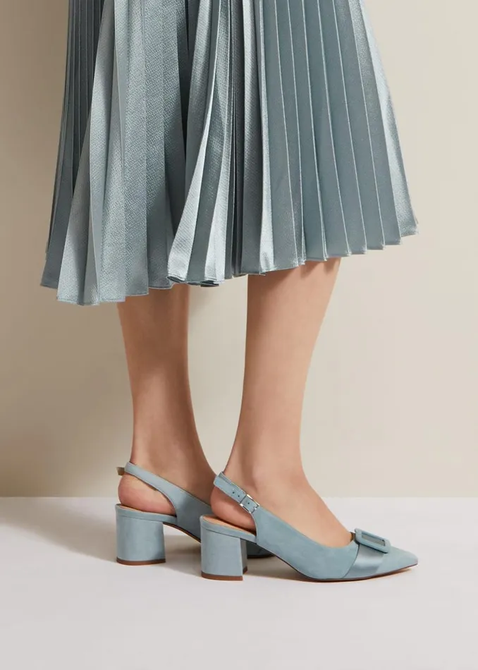 Phase Eight Occasion Shoes Suede Buckle Block Heel Shoe Light Green 8211 Women Phase Eight Occasion Shoes Suede Buckle Block Heel Shoe Light Green 8211 Women