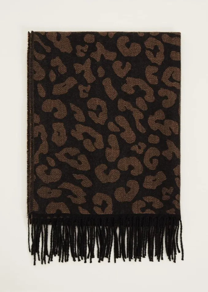 Phase Eight Scarves Leopard Scarf Black Multi 8211 Women