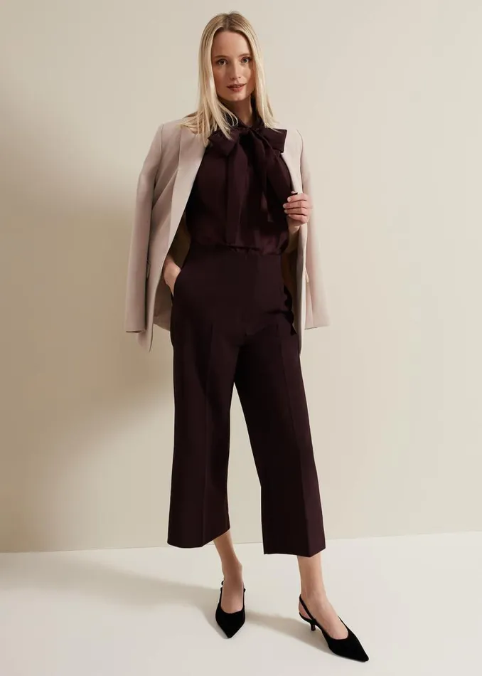 Phase Eight Shirts and Blouses Saylor Sleeveless Pussybow Blouse Burgundy 8211 Women Phase Eight Shirts and Blouses Saylor Sleeveless Pussybow Blouse Burgundy 8211 Women