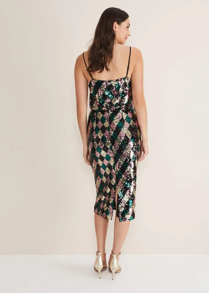 Phase Eight Skirts Mari Diamond Sequin Midi Skirt CoOrd Multicoloured 8211 Women Phase Eight Skirts Mari Diamond Sequin Midi Skirt CoOrd Multicoloured 8211 Women
