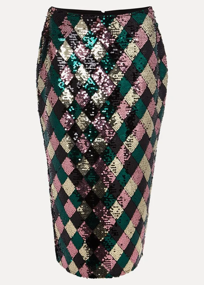 Phase Eight Skirts Mari Diamond Sequin Midi Skirt CoOrd Multicoloured 8211 Women Phase Eight Skirts Mari Diamond Sequin Midi Skirt CoOrd Multicoloured 8211 Women