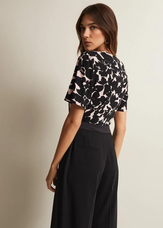 Phase Eight Tops and TShirts Raelora Floral Wrap Top Multicoloured 8211 Women Phase Eight Tops and TShirts Raelora Floral Wrap Top Multicoloured 8211 Women