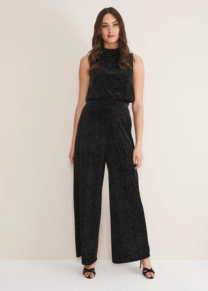 Phase Eight Trousers Dove Glitter Velvet Trouser Blackmulti 8211 Women