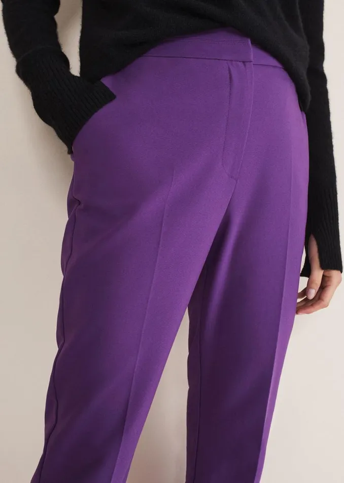 Phase Eight Trousers Julianna Cropped Straight Leg Trousers Purple 8211 Women Phase Eight Trousers Julianna Cropped Straight Leg Trousers Purple 8211 Women