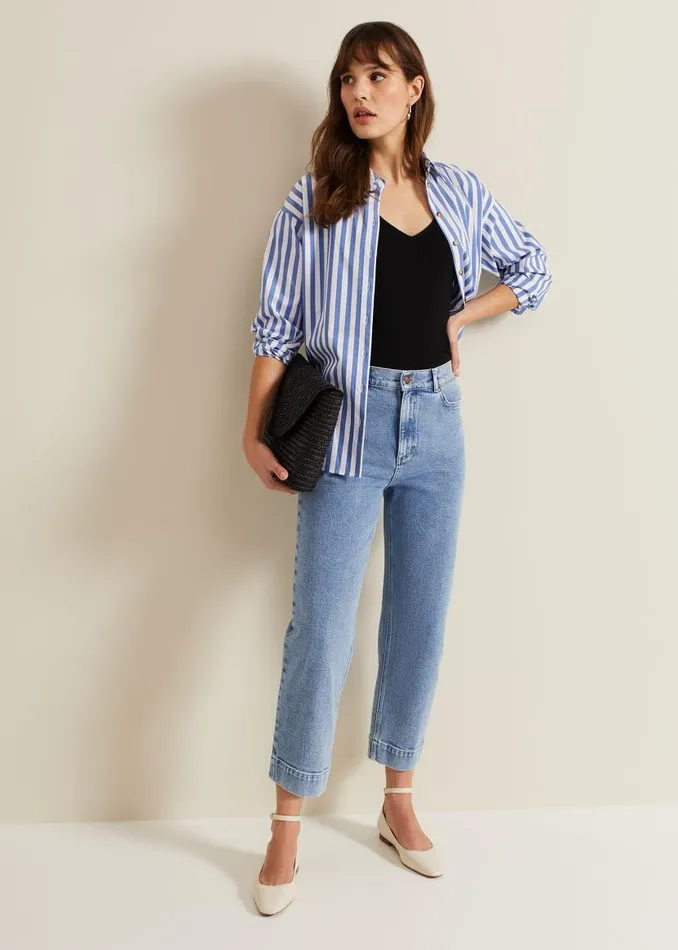 Phase Eight Trousers Lexi Mid Wash Crop Straight Jean Mid Wash 8211 Women