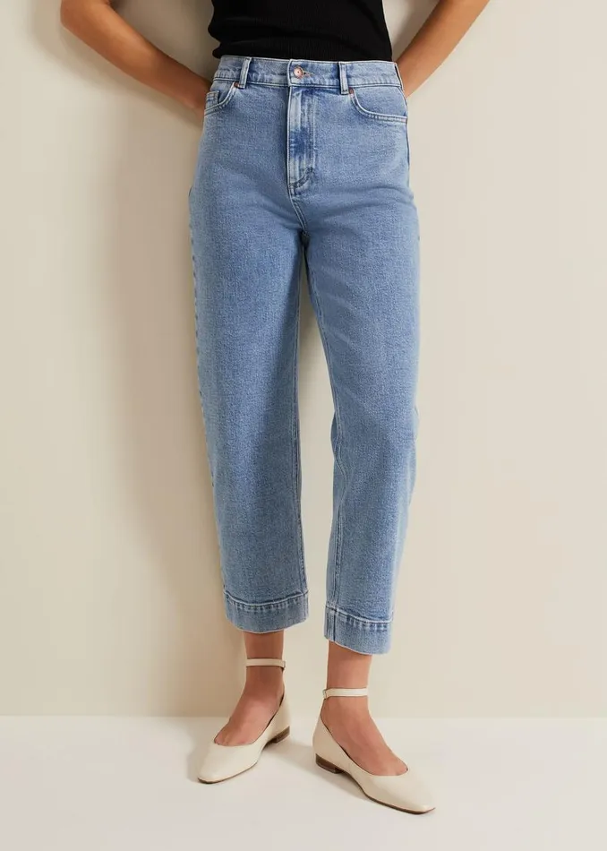 Phase Eight Trousers Lexi Mid Wash Crop Straight Jean Mid Wash 8211 Women