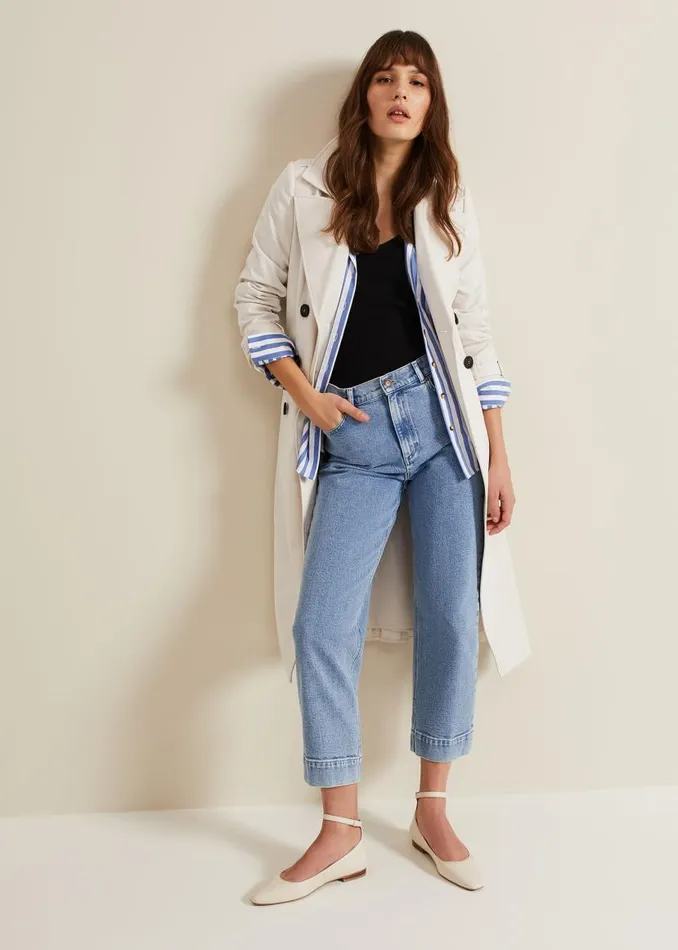 Phase Eight Trousers Lexi Mid Wash Crop Straight Jean Mid Wash 8211 Women