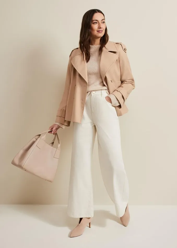 Phase Eight Trousers Lorelei Ecru Wide Leg Jean Natural 8211 Women