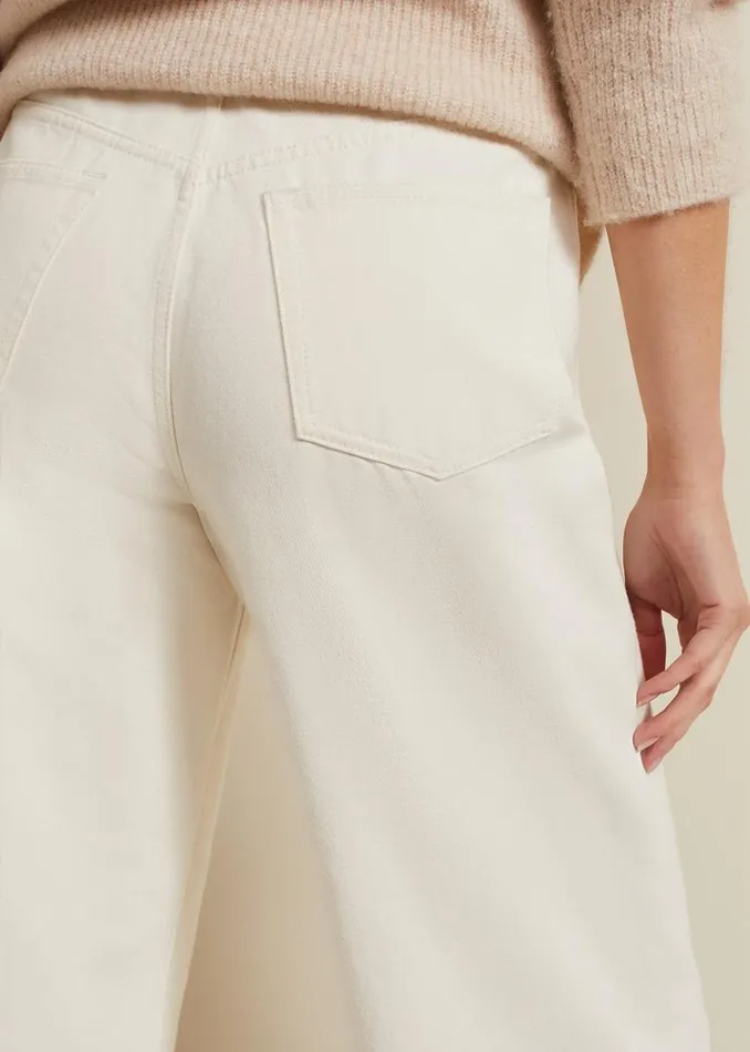 Phase Eight Trousers Lorelei Ecru Wide Leg Jean Natural 8211 Women