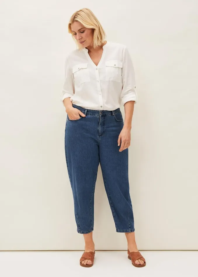 Phase Eight Trousers Romilly Barrel Leg Jean Indigo 8211 Women
