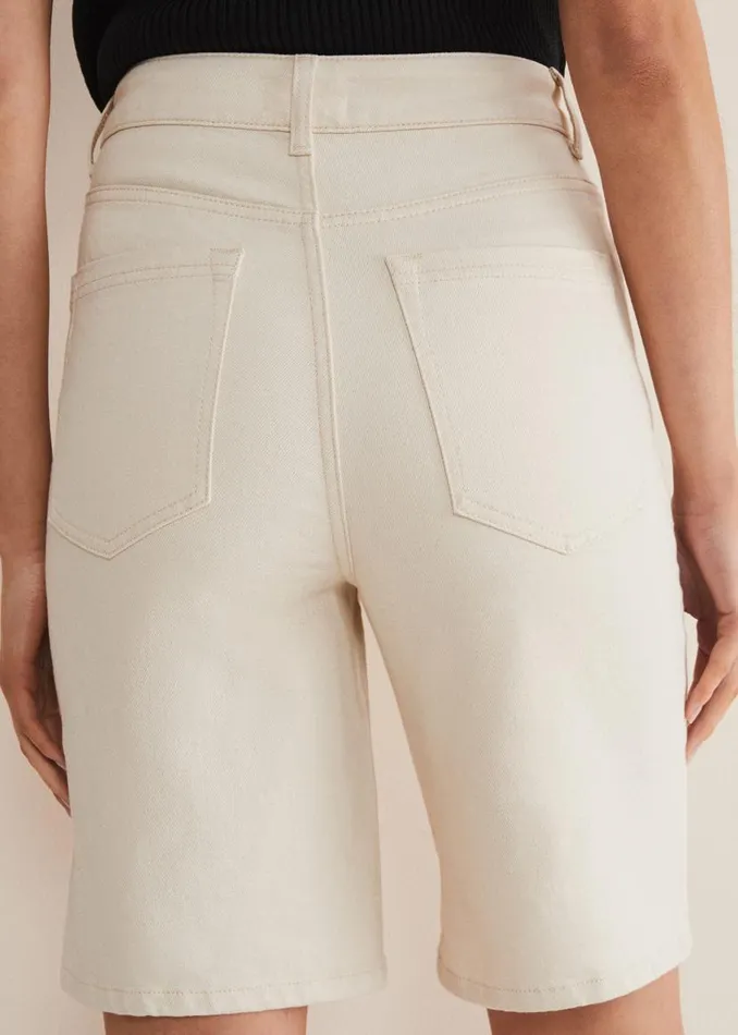 Phase Eight Trousers Telissa Denim Bermuda Shorts Neutral 8211 Women