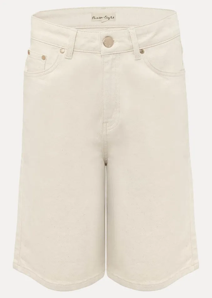 Phase Eight Trousers Telissa Denim Bermuda Shorts Neutral 8211 Women