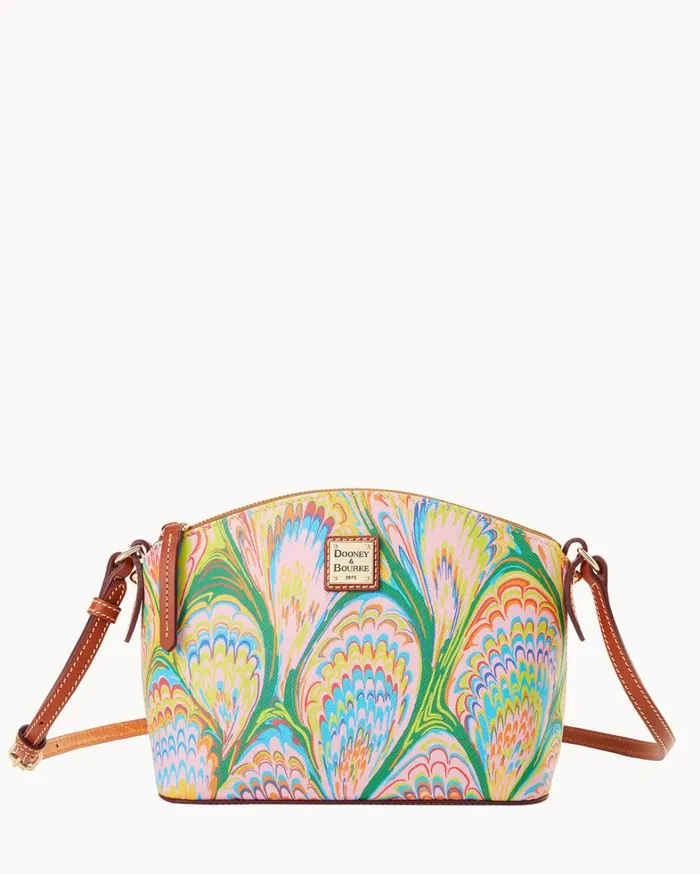 Plumes Suki Crossbody Pink Women Dooney and Bourke Crossbodies