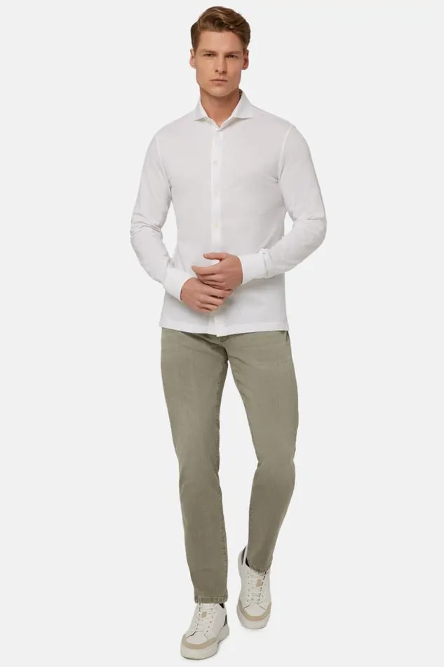 Polo Shirts Men Boggi Milano Slim Fit Polo Shirt In Filo Di Scozia Pique White Polo Shirts Men Boggi Milano Slim Fit Polo Shirt In Filo Di Scozia Pique White
