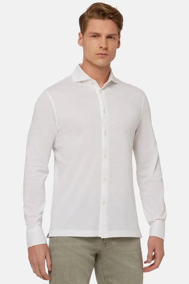 Polo Shirts Men Boggi Milano Slim Fit Polo Shirt In Filo Di Scozia Pique White Polo Shirts Men Boggi Milano Slim Fit Polo Shirt In Filo Di Scozia Pique White