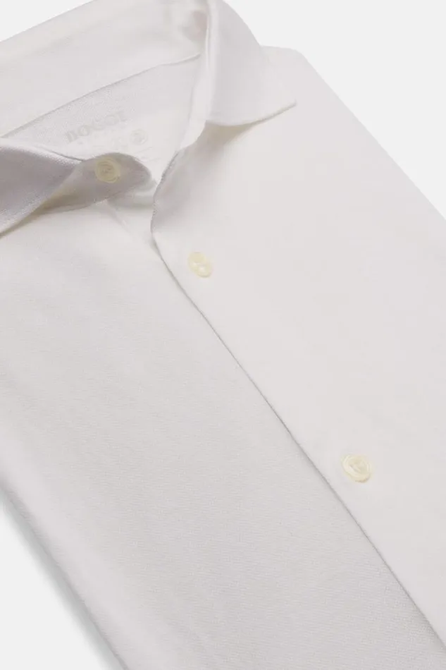 Polo Shirts Men Boggi Milano Slim Fit Polo Shirt In Filo Di Scozia Pique White Polo Shirts Men Boggi Milano Slim Fit Polo Shirt In Filo Di Scozia Pique White