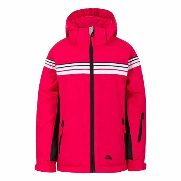 Priorwood Waterproof Jacket Raspberry Kids Trespass Waterproof Jackets
