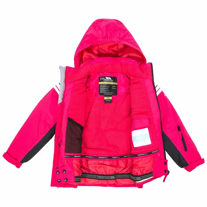 Priorwood Waterproof Jacket Raspberry Kids Trespass Waterproof Jackets