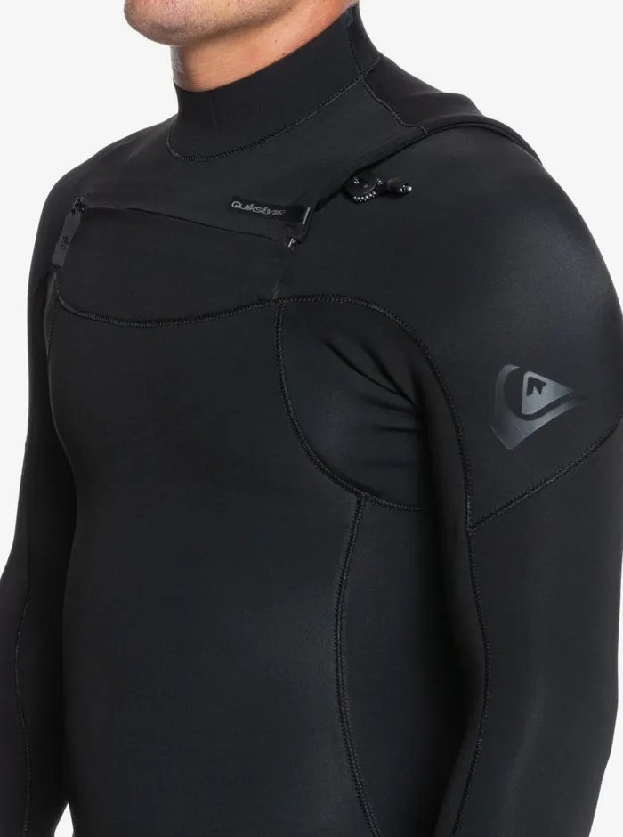 Quiksilver 43 Everyday Sessions ChestZip Wetsuit Black Mens Wetsuits