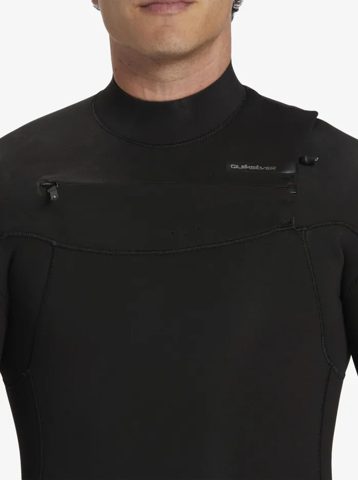 Quiksilver 43 Everyday Sessions ChestZip Wetsuit Black Mens Wetsuits