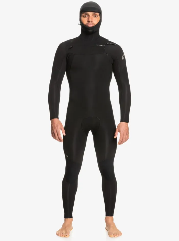 Quiksilver 543mm Everyday Sessions Hooded Chest Zip Wetsuit Black Mens Wetsuits Quiksilver 543mm Everyday Sessions Hooded Chest Zip Wetsuit Black Mens Wetsuits