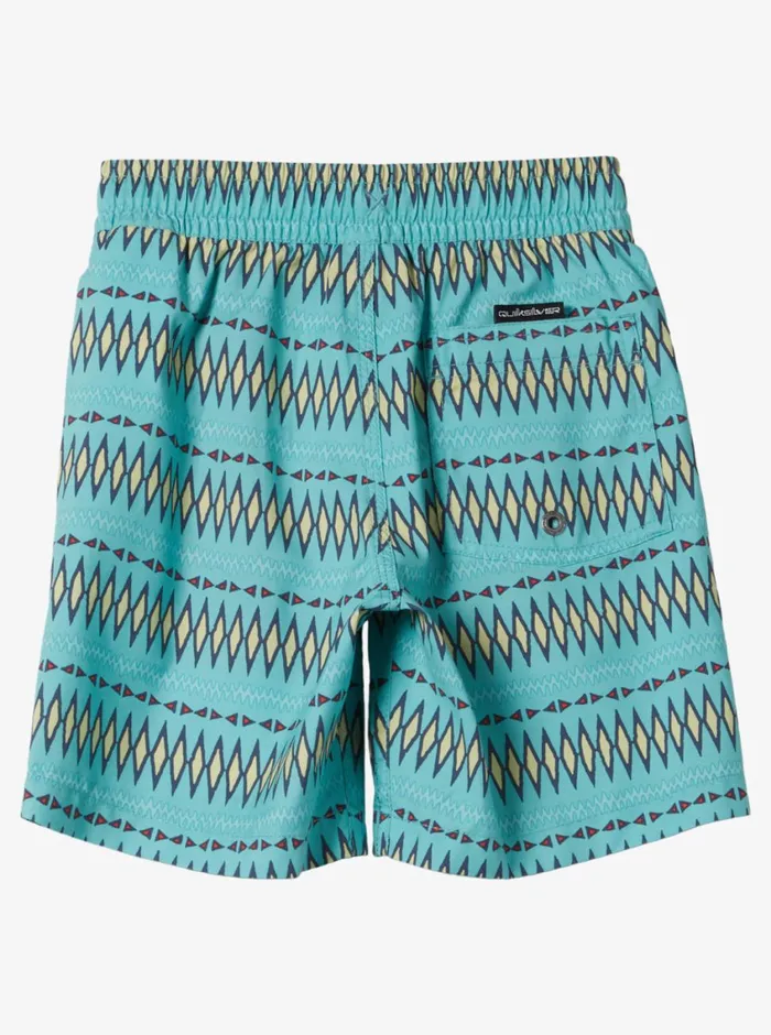 Quiksilver 816 Everyday Heritage Volley 13034 Elastic Waist Shorts Marine Blue Boys Boardshorts Quiksilver 816 Everyday Heritage Volley 13034 Elastic Waist Shorts Marine Blue Boys Boardshorts