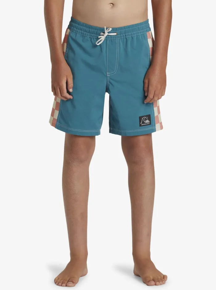 Quiksilver 816 Original Arch Volley 15034 Elastic Waist Shorts Colonial Blue Boys Boardshorts Quiksilver 816 Original Arch Volley 15034 Elastic Waist Shorts Colonial Blue Boys Boardshorts