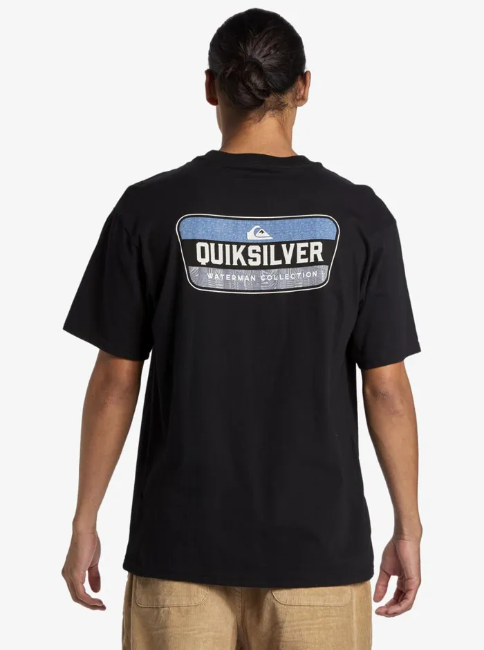 Quiksilver All Filled Up TShirt Black MensWaterman Tees Quiksilver All Filled Up TShirt Black MensWaterman Tees