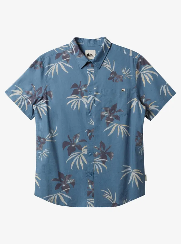 Quiksilver Apero Classic Short Sleeve Woven Shirt Blue Shadow Aop Mix Bag Mens Shirts and Polos Quiksilver Apero Classic Short Sleeve Woven Shirt Blue Shadow Aop Mix Bag Mens Shirts and Polos