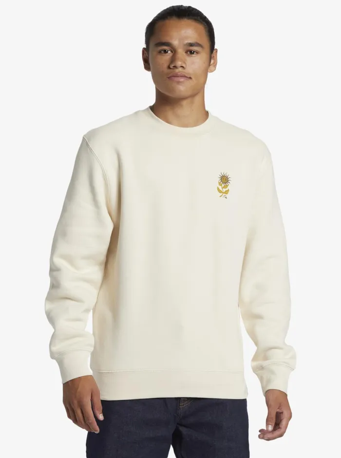 Quiksilver E Peace Out Crew Neck Sweatshirt Birch Mens Sweatshirts and Hoodies Quiksilver E Peace Out Crew Neck Sweatshirt Birch Mens Sweatshirts and Hoodies