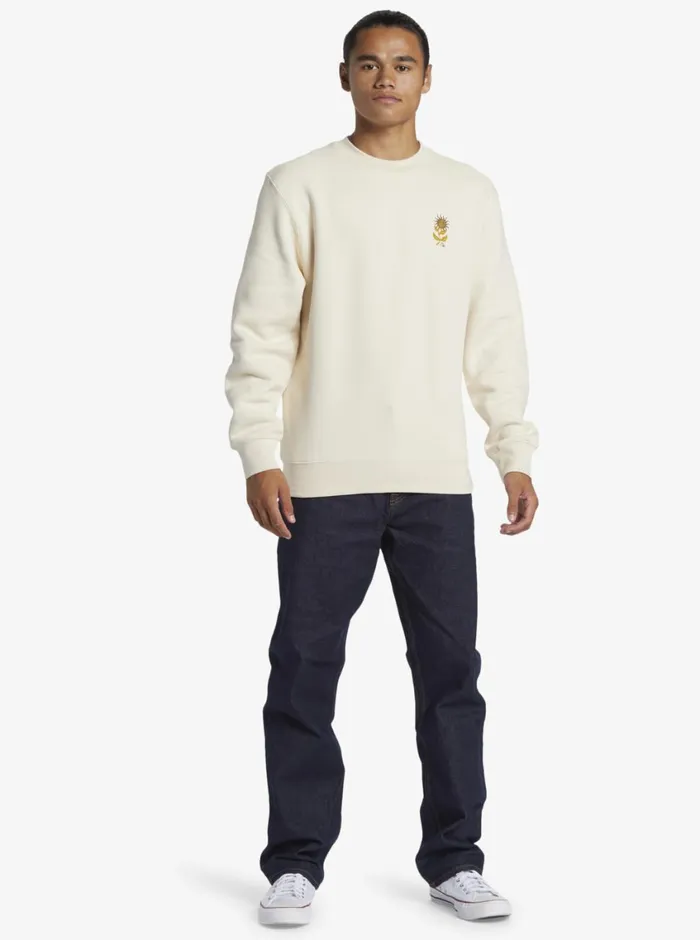Quiksilver E Peace Out Crew Neck Sweatshirt Birch Mens Sweatshirts and Hoodies Quiksilver E Peace Out Crew Neck Sweatshirt Birch Mens Sweatshirts and Hoodies