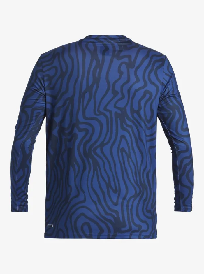 Quiksilver Everyday Long Sleeve Surf Tee Monaco Blue Mens Rashguards Quiksilver Everyday Long Sleeve Surf Tee Monaco Blue Mens Rashguards
