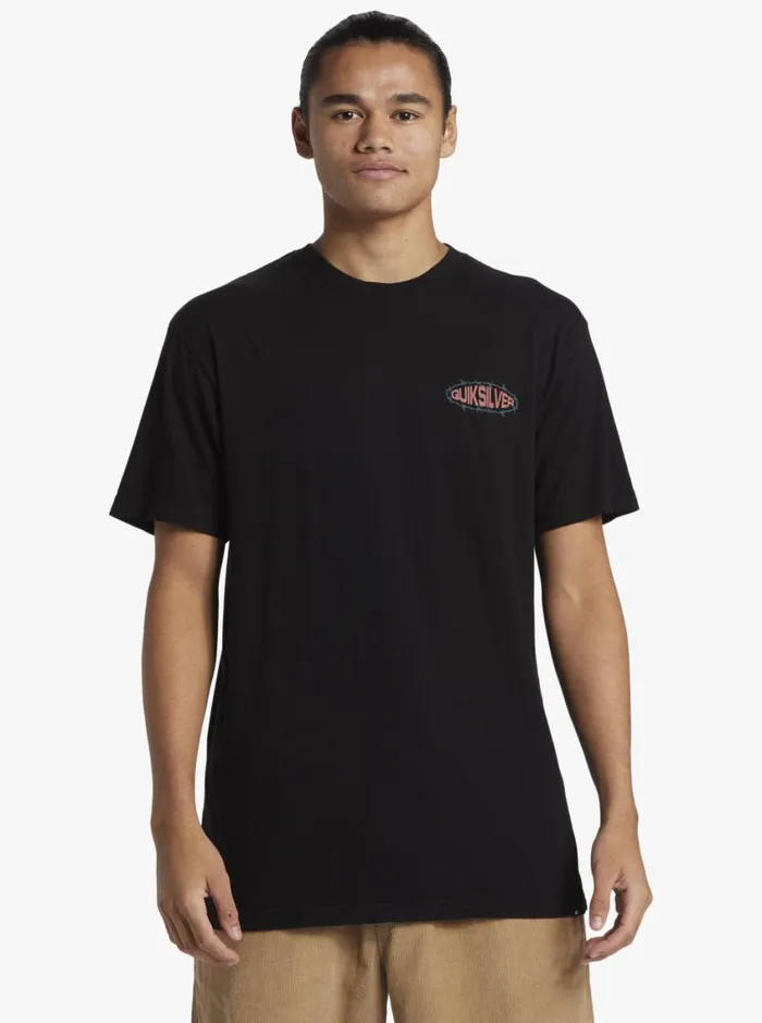 Quiksilver Guard Dog TShirt Black Mens Tees Quiksilver Guard Dog TShirt Black Mens Tees