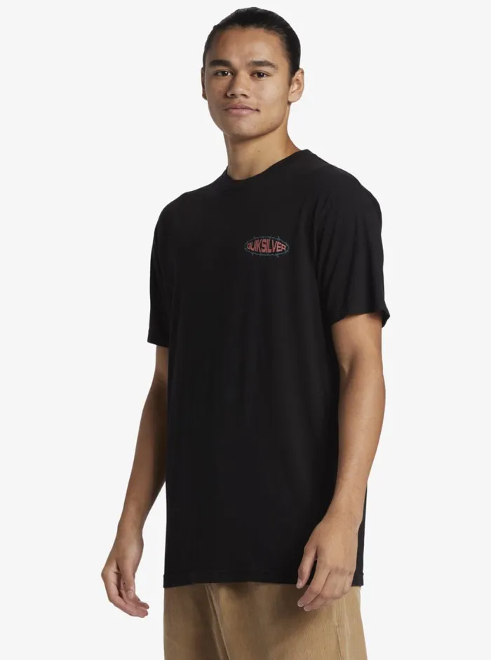 Quiksilver Guard Dog TShirt Black Mens Tees Quiksilver Guard Dog TShirt Black Mens Tees