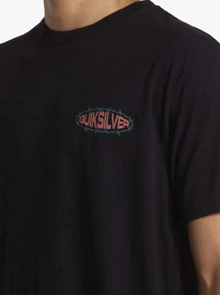 Quiksilver Guard Dog TShirt Black Mens Tees Quiksilver Guard Dog TShirt Black Mens Tees