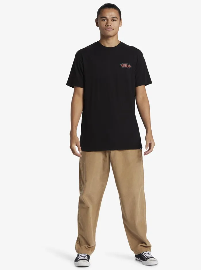 Quiksilver Guard Dog TShirt Black Mens Tees Quiksilver Guard Dog TShirt Black Mens Tees