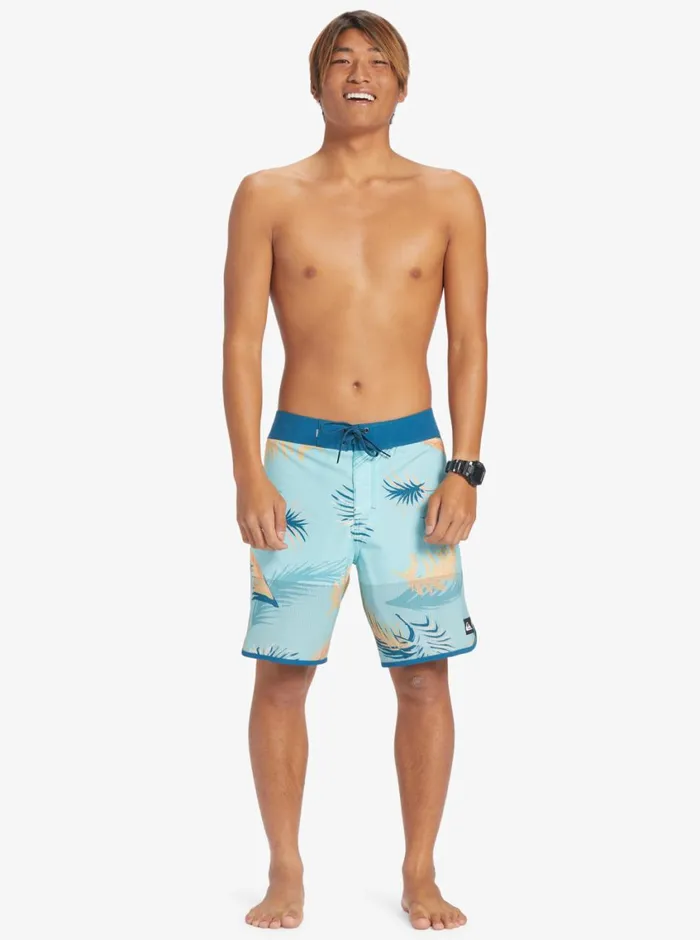 Quiksilver Highline Scallop 19034 Boardshorts Maroccan Blue Mens Shorts and Amphibians Quiksilver Highline Scallop 19034 Boardshorts Maroccan Blue Mens Shorts and Amphibians