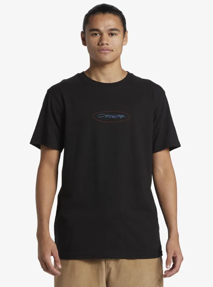 Quiksilver Level Up TShirt Black Mens Tees Quiksilver Level Up TShirt Black Mens Tees