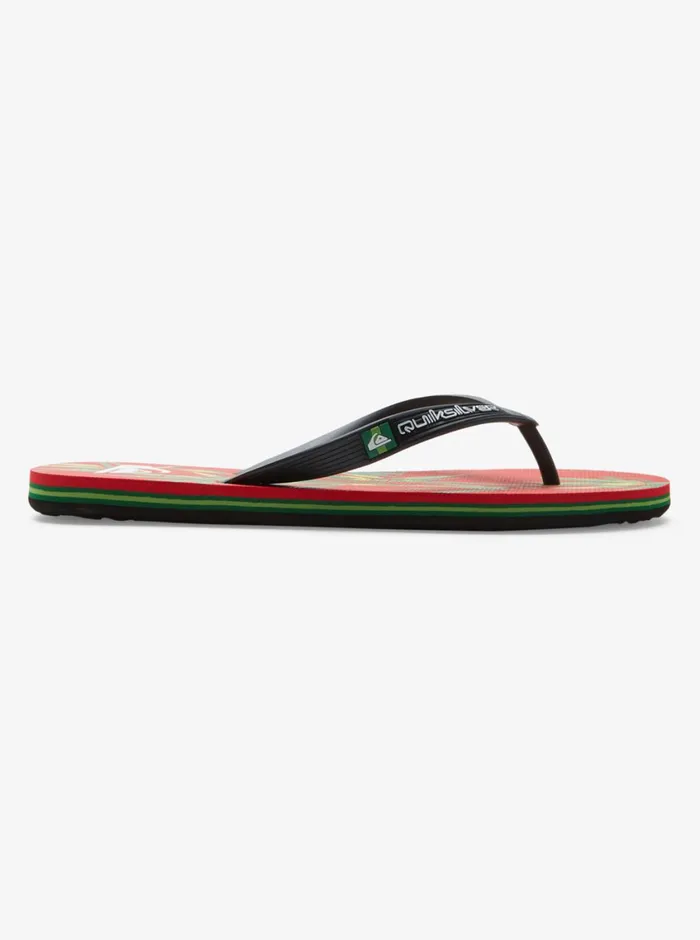 Quiksilver Molokai Art II Sandals Blackredblack Mens Sandals Quiksilver Molokai Art II Sandals Blackredblack Mens Sandals