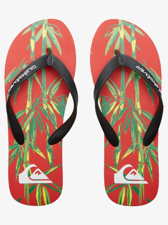 Quiksilver Molokai Art II Sandals Blackredblack Mens Sandals Quiksilver Molokai Art II Sandals Blackredblack Mens Sandals