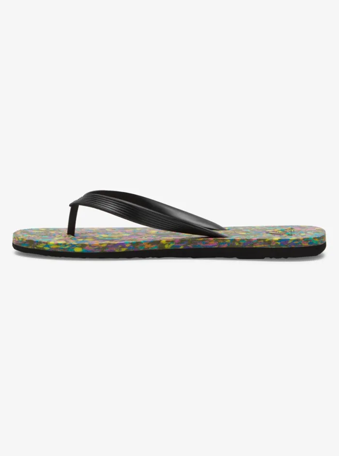 Quiksilver Molokai Recycled FlipFlops Blackblueblack Mens Sandals Quiksilver Molokai Recycled FlipFlops Blackblueblack Mens Sandals