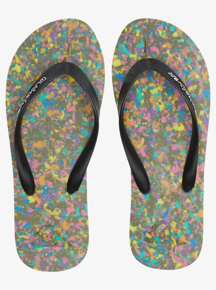 Quiksilver Molokai Recycled FlipFlops Blackblueblack Mens Sandals Quiksilver Molokai Recycled FlipFlops Blackblueblack Mens Sandals