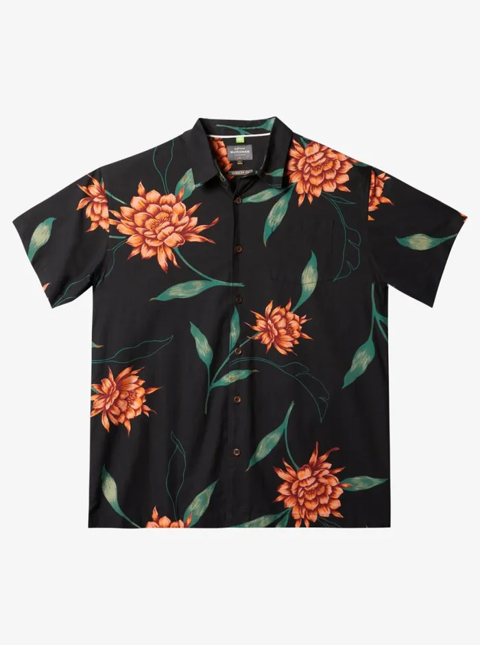 Quiksilver Perfect Bloom Short Sleeve Shirt Black Perfect Bloom Mens Shirts and Polos Quiksilver Perfect Bloom Short Sleeve Shirt Black Perfect Bloom Mens Shirts and Polos