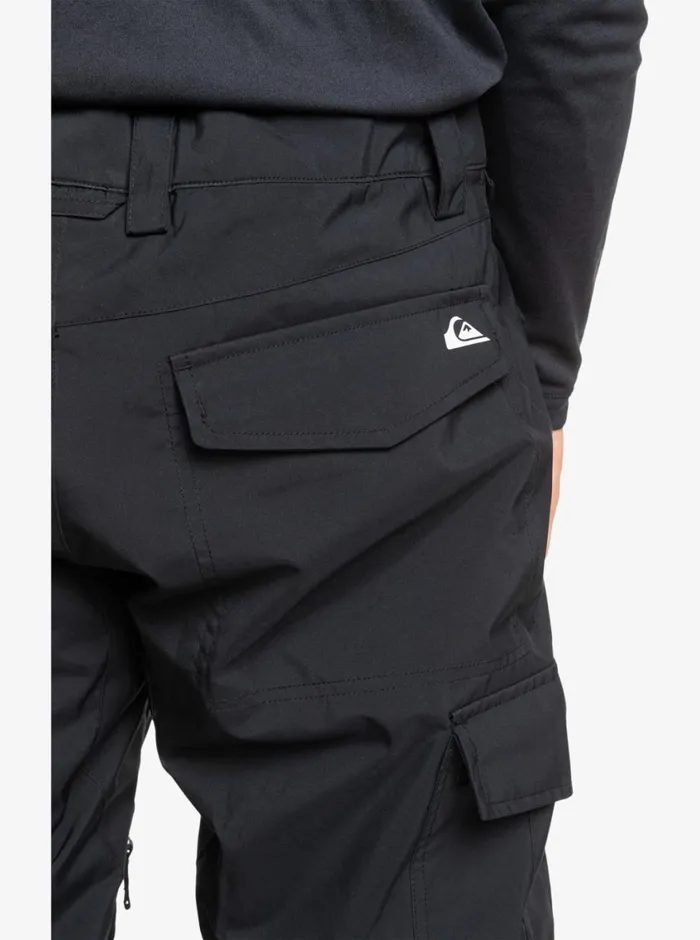 Quiksilver Porter Insulated Black Snow Pants True Black Mens Snow Pants Quiksilver Porter Insulated Black Snow Pants True Black Mens Snow Pants