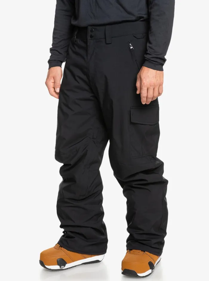 Quiksilver Porter Insulated Black Snow Pants True Black Mens Snow Pants Quiksilver Porter Insulated Black Snow Pants True Black Mens Snow Pants