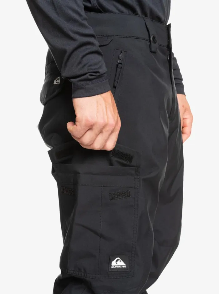 Quiksilver Porter Insulated Black Snow Pants True Black Mens Snow Pants Quiksilver Porter Insulated Black Snow Pants True Black Mens Snow Pants