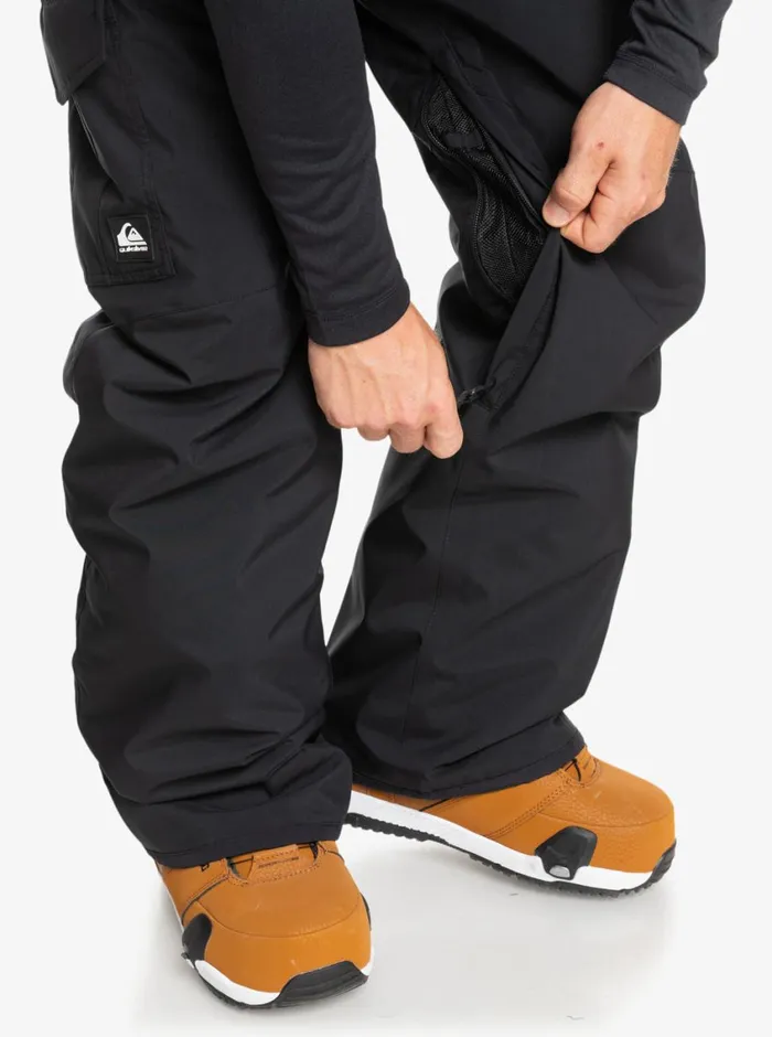 Quiksilver Porter Insulated Black Snow Pants True Black Mens Snow Pants Quiksilver Porter Insulated Black Snow Pants True Black Mens Snow Pants
