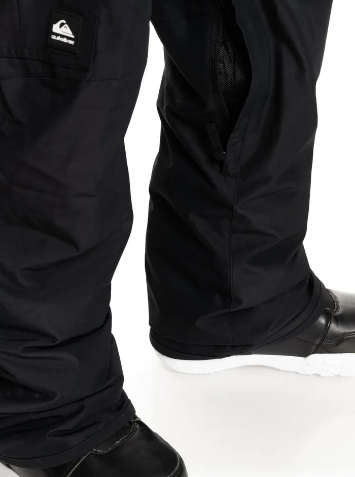 Quiksilver Porter Insulated Black Snow Pants True Black Mens Snow Pants Quiksilver Porter Insulated Black Snow Pants True Black Mens Snow Pants