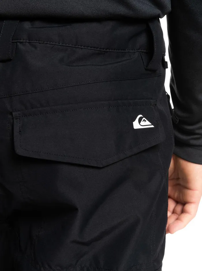 Quiksilver Porter Insulated Black Snow Pants True Black Mens Snow Pants Quiksilver Porter Insulated Black Snow Pants True Black Mens Snow Pants